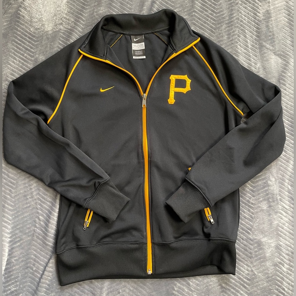 Womens Nike MLB Pittsburgh Pirates Full Zip Warmup‎ Baseball Track Jacket